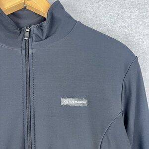 De Marchi Cycling Jacket Black  Full Zip Size L Made In Italy